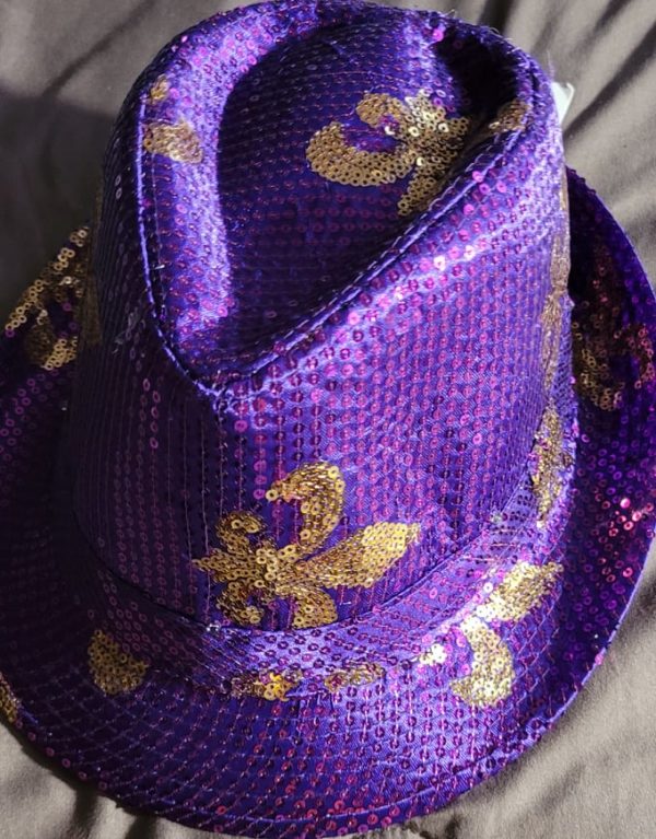 Purple Uptown Sequined Hat